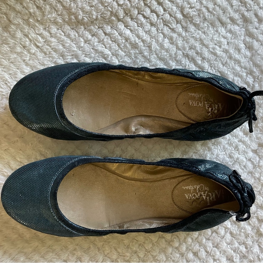Cole Haan by Maria Sharapova Blue Nike Air Ballet Flats,Size 8.5 New
